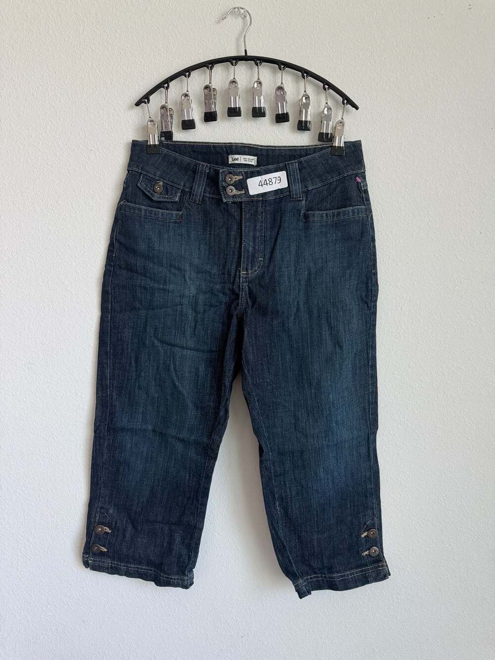 Lee Just Below The Waist Denim Capri Jeans Dark Wash Women's size 4D
